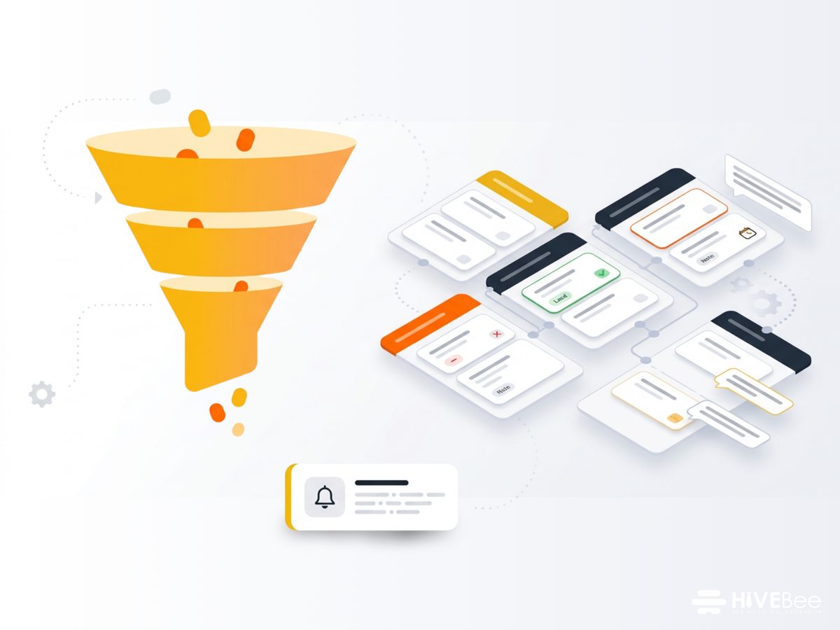 Bee Vendas CRM — funil, leads e automação